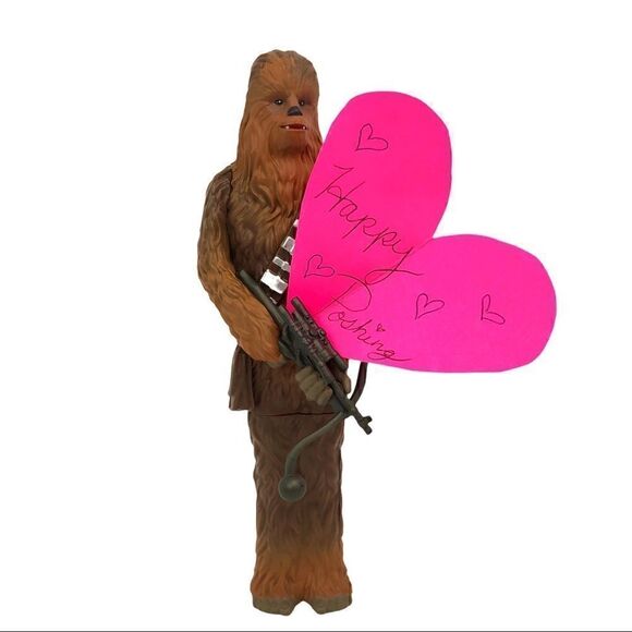 STAR Wars Wookiee Chewbacca writing pen standing figuring Valentine’s Day - Picture 8 of 8